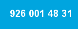 926 001 48 31 926 001 48 31